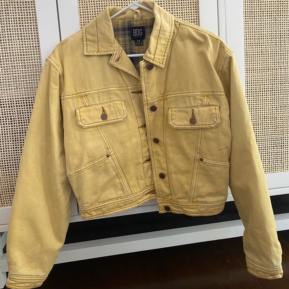 BDG Yellow Cropped Jacket